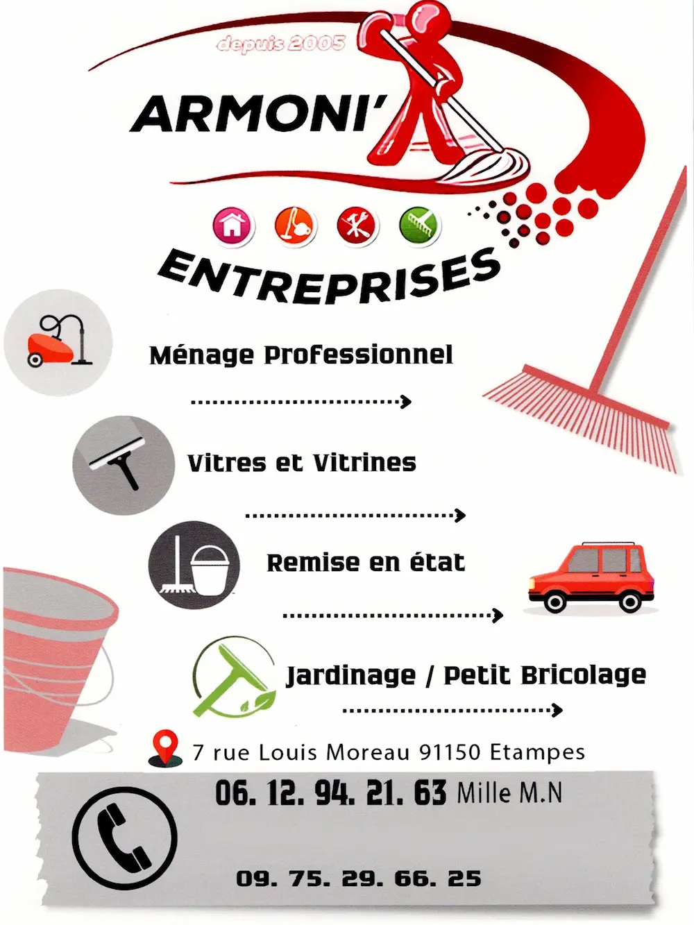 Flyer Armoni’Entreprises, première page